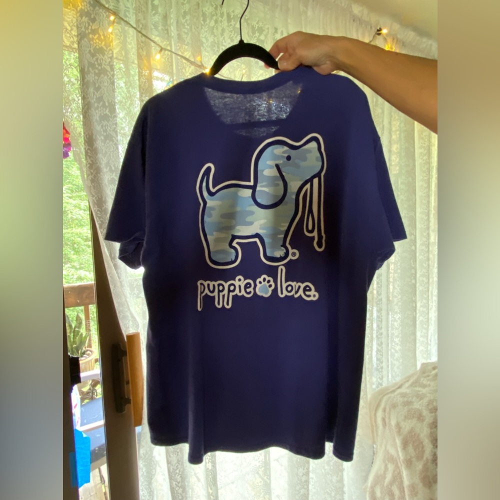 Puppy Love / Ivory Ella oversized Tee